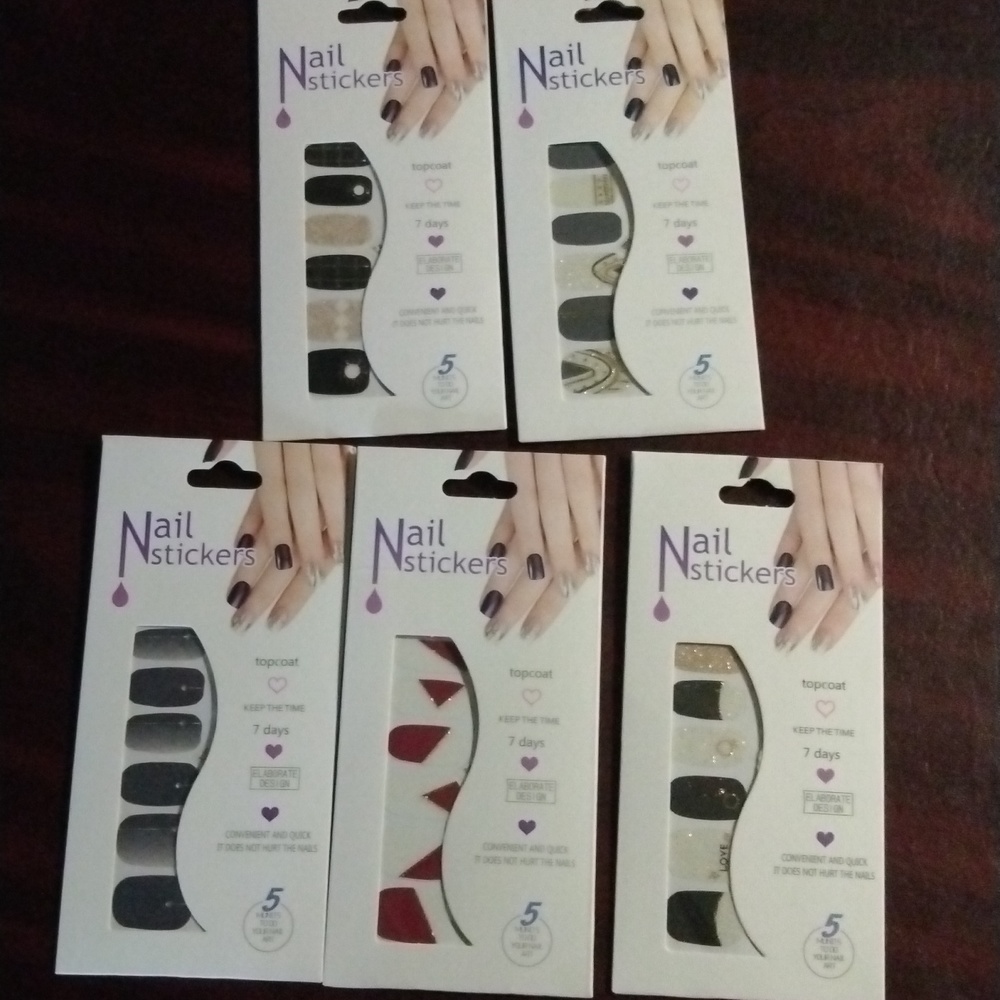 ❤️5 PKS BEAUTIFUL NAIL STICKERS❤️